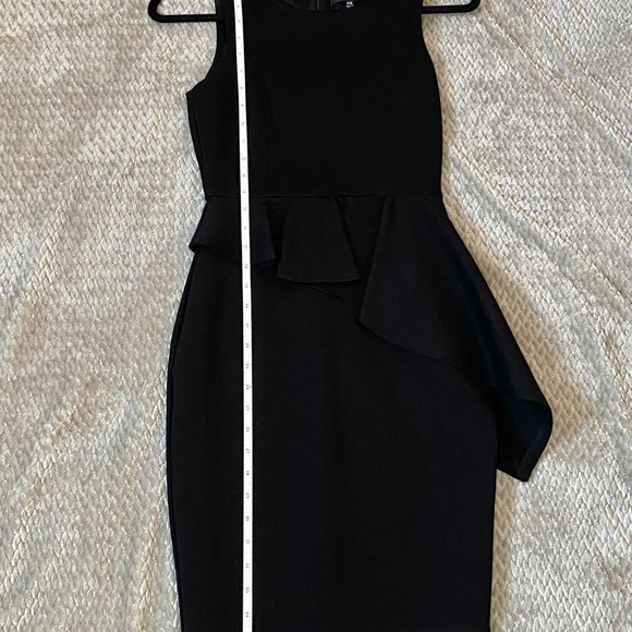 Lulu's Here and Vow Black Sleeveless Ruffled Bodycon Dress - Picture 7 of 7